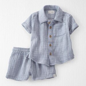 NWOT Carter’s Little Planet Baby 2-Piece Organic Cotton Gauze Set